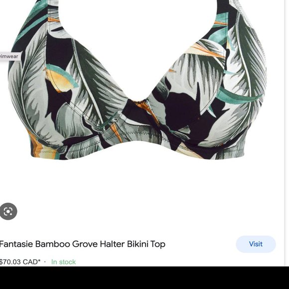 Fantasie Kabini Oasis Bamboo Grove bikini set! NWT - Picture 8 of 8